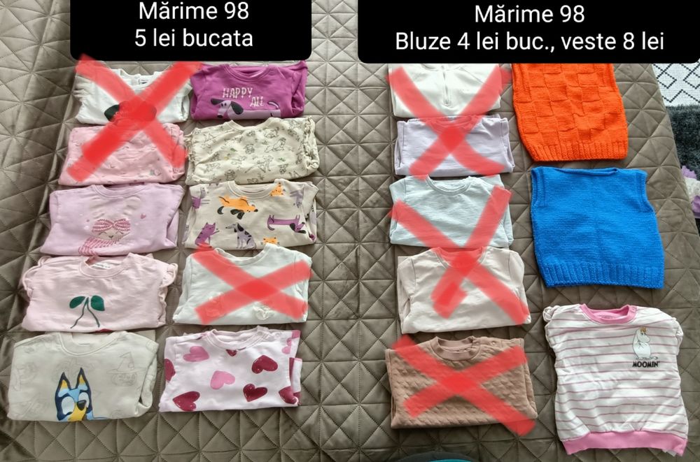 Bluze fetite marime 98