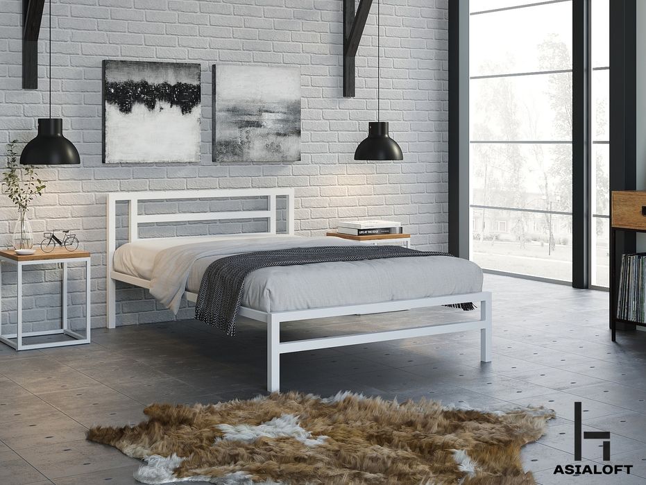 Металлическая Кровать, Темир Крават, От Производителя, Стиль Лофт,