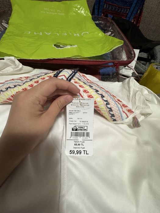 Платье белое бохо