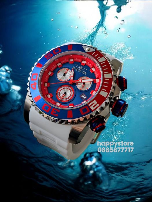 INVICTA Seahorse White 52 mm, Инвикта нов мъжки часовник