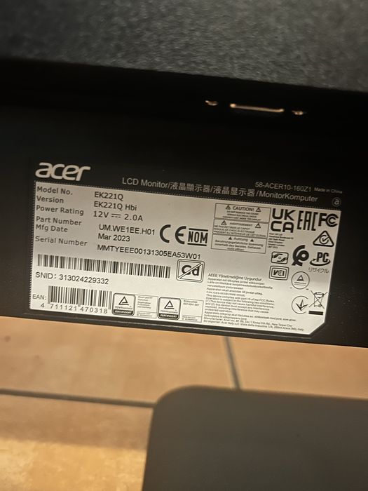 Monitor Gameing 1ms