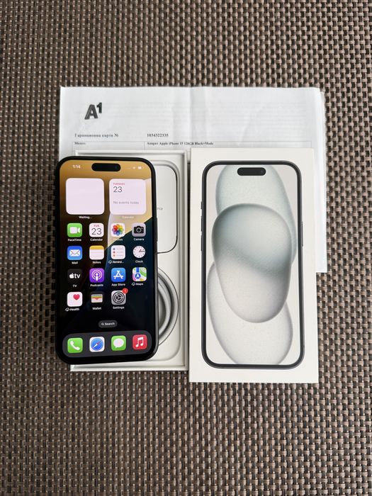 ‼️Нов•iphone 15 ЛИЗИНГ 42лв/м айфон Black 15 24м Гаранция