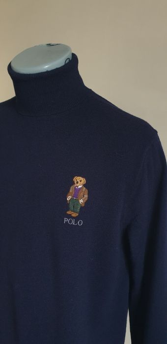 POLO Ralph Lauren Bear Wool /  L НОВО! ОРИГИНАЛ! Мъжки Пуловер Поло!