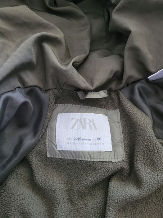 Geaca Zara 80 cm+ pantaloni denim 12 luni