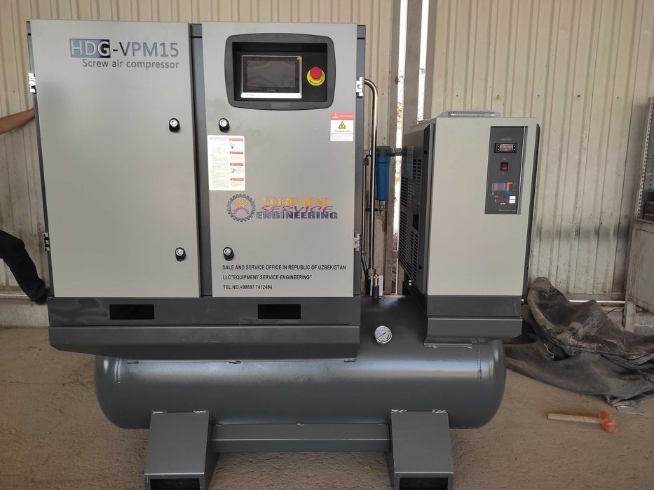 Винтовой воздушный компрессор для лазерных резок - 16 бар. Рассрочка!