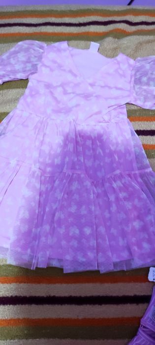 Детска рокля, елек, джинси