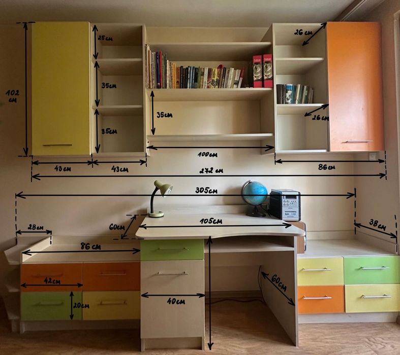 ТОП ОФЕРТА: обзаведена детска стая с висококачествени мебели и матраци