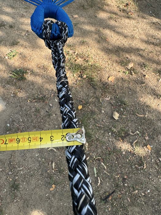 Hamac tricolor impletit manual plus legaturi