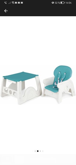 Scaun de masa 2 in 1 pentru bebelusi si copii Juju