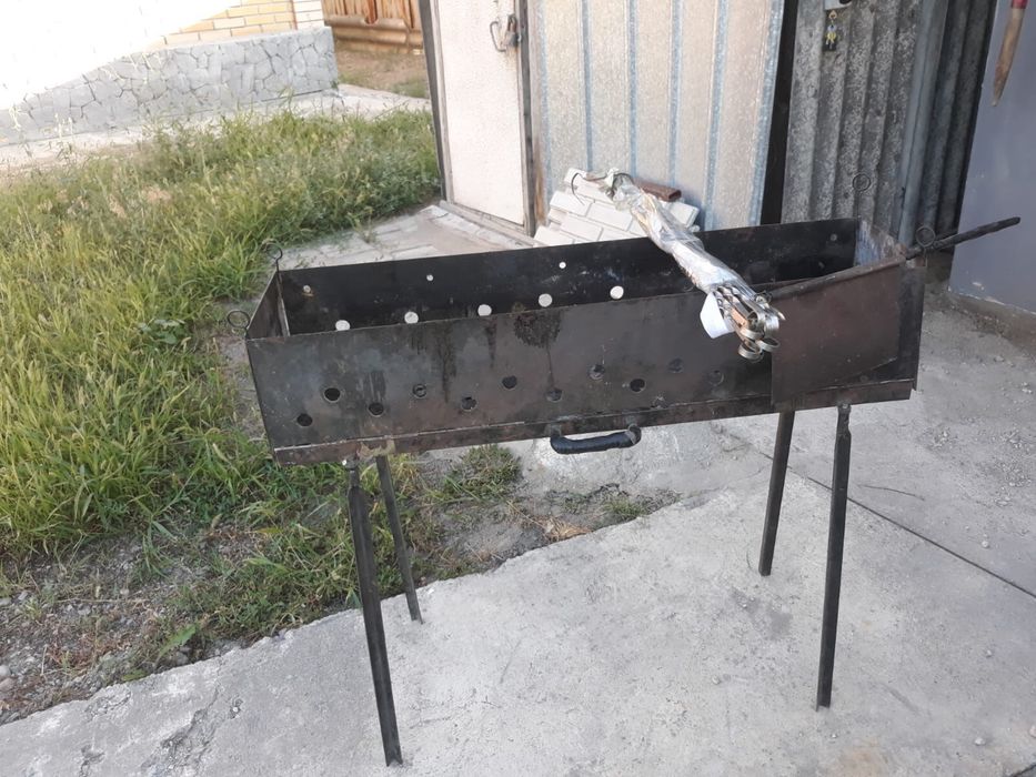 Мангал складной + 12 шампуров