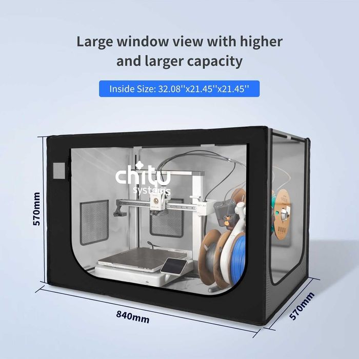 Enclosure Imprimantă 3D 840x570x570mm Bambu Lab A1/A1 Mini Combo