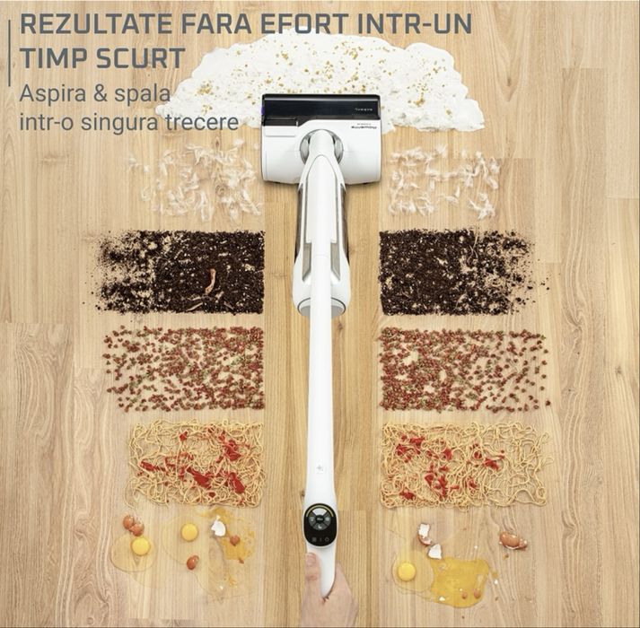 Aspirator vertical cu spalare ROWENTA All In One X-Clean 10