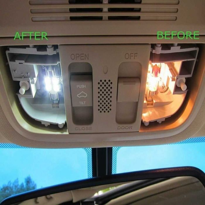 Лед Крушки За Габарит Т10 W5W LED 8 SMD 5730 Canbus 12V Бяла Светлина