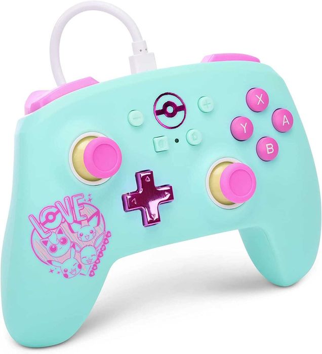 Контролер PowerA - Enhanced,жичен, Nintendo Switch Pokemon,Sonic,Zelda