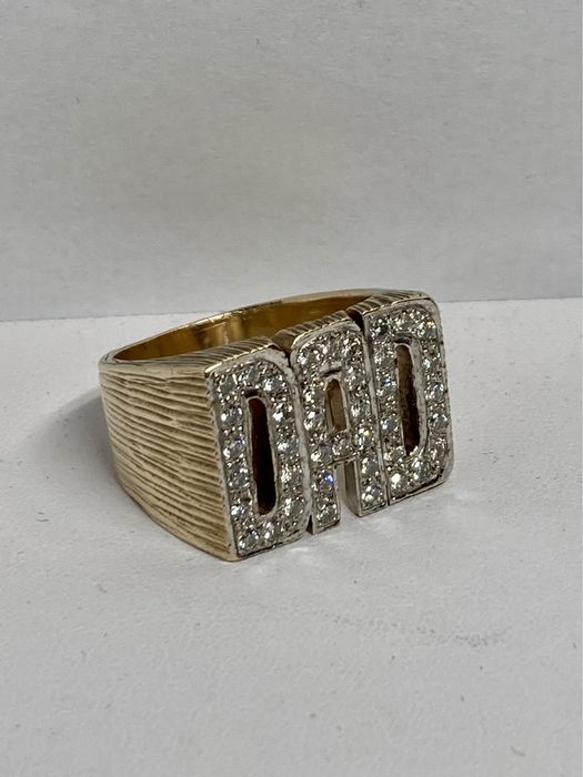 Inel ghiul DAD aur cu diamante 1.20ct