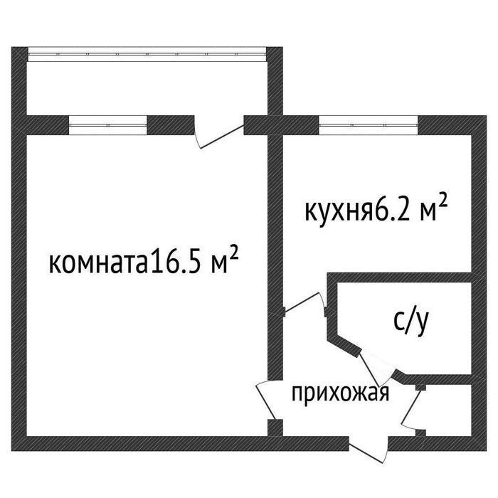 Западный однокомнатная
