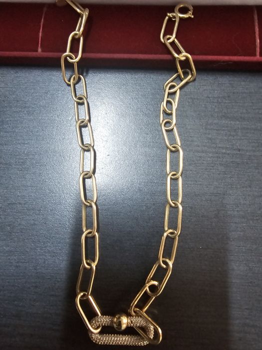 Lănțișor aur roz designer