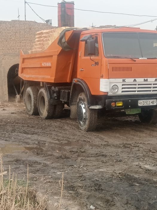 Kamaz dastavka Klenes sheben Chinoz qum gʻisht tokent shahar viloyat