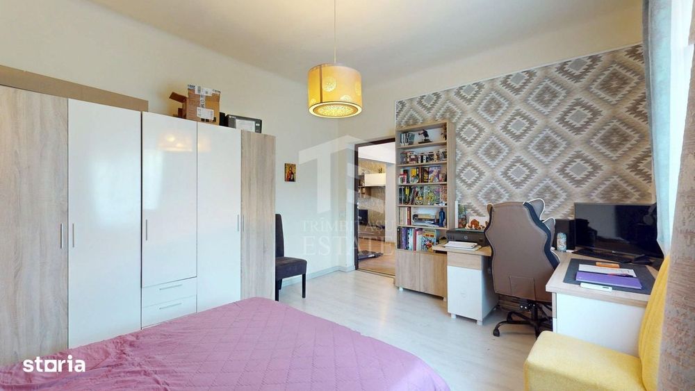 Apartament interbelic cu 3 camere, 124 mp, vis-à-vis de