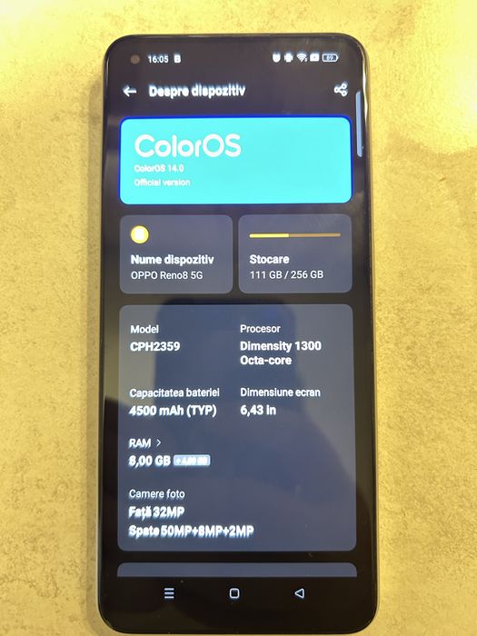 Oppo reno8 5g la cutie