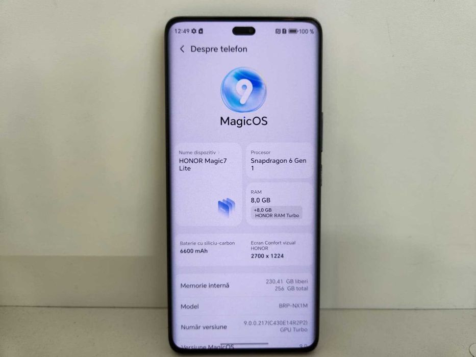 Telefon Honor Magic 7 Lite 5G 8/256Gb (Ag8 Tudor1/B74704) – Garantie 2 Ani!