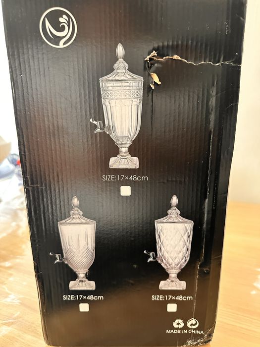 Лимонадница в серо-голубом оттенке.