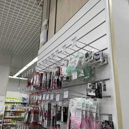Торговая панель МДФ и пластик с пазами для магазина