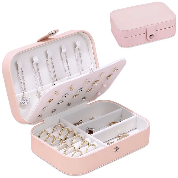 Шкатулка для украшений розовая