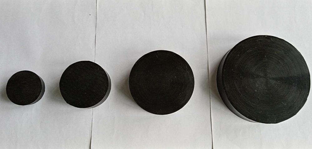 Плътни кръгли гумени тампони