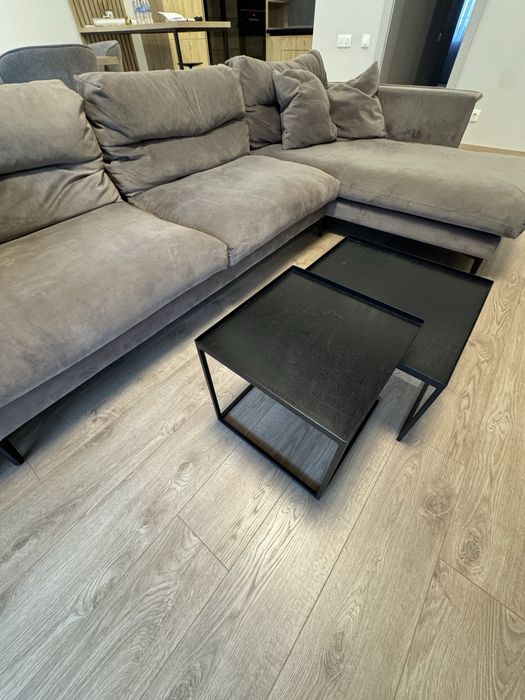 Дизайнерски диван, с лежанка - 290 см