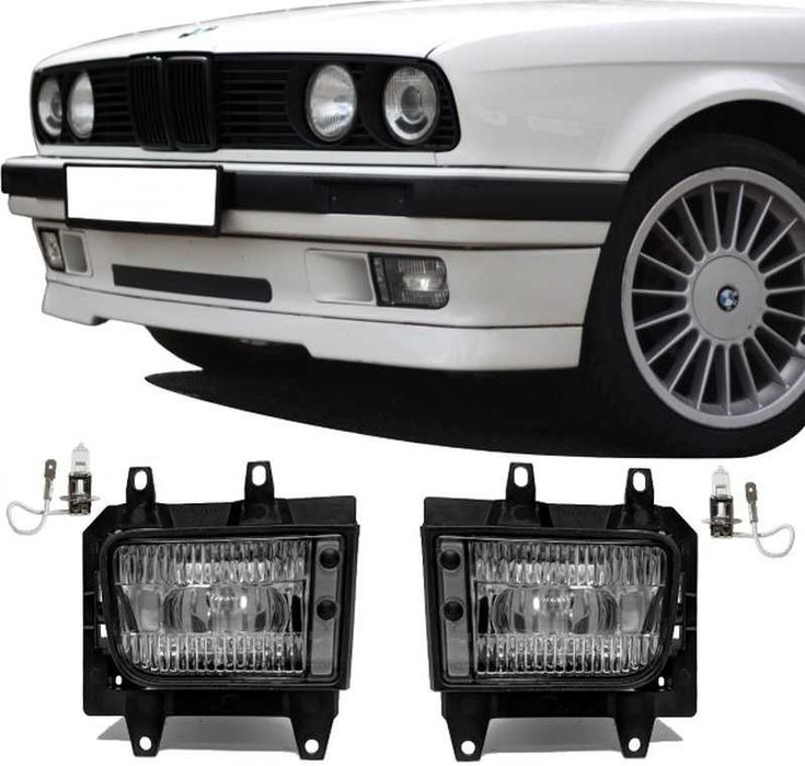 Халогени БМВ Е30 Светли Стъклени Нови BMW E30 Фарове Мъгла