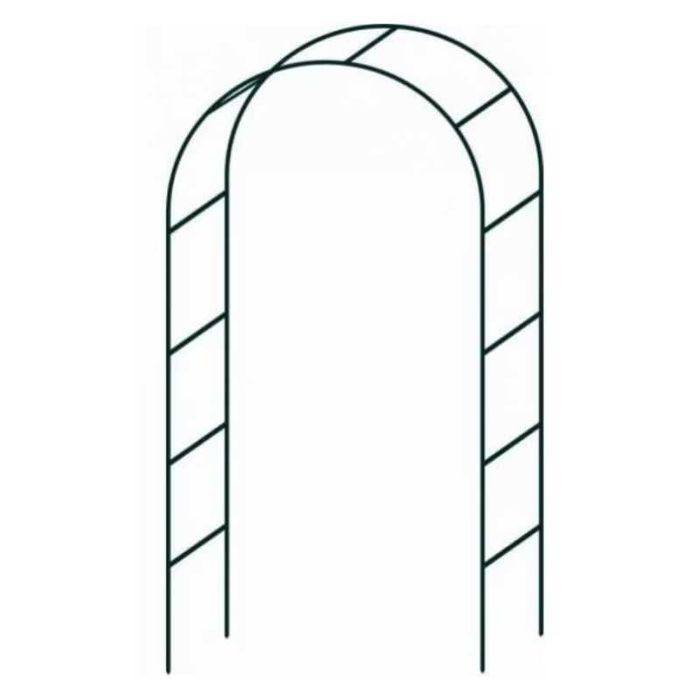 Арка за цветя, за градина 235 х 135 х 38 см, Тъмно зелена