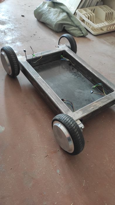 Мотор колеса от гироскутера с рамой