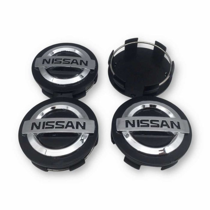 Капачки за джанти за Nissan 54мм 60мм 63мм - Черни, Сребристи