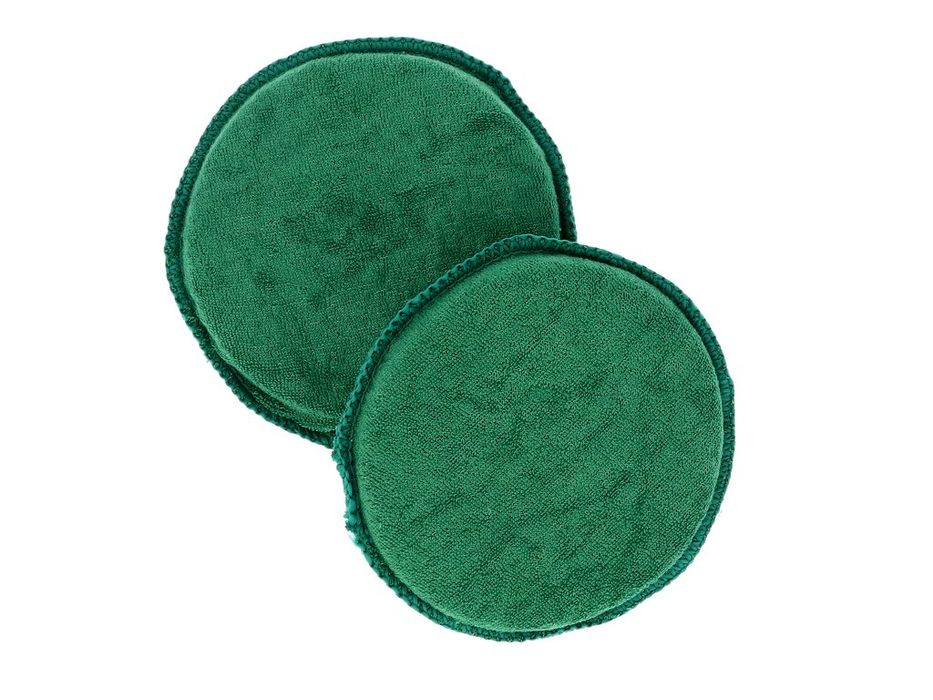 Set 2 paduri aplicatoare Turtle Wax X711TD din bumbac moale, pentru curatarea si repararea plasticului si pielii, polisare si ceruire caroserie