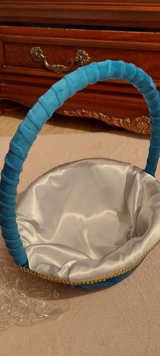 Корзина бирюзовя