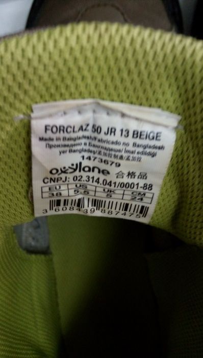 Туристически обувки Quechua forclaz 50 jr 13 beige oxylane