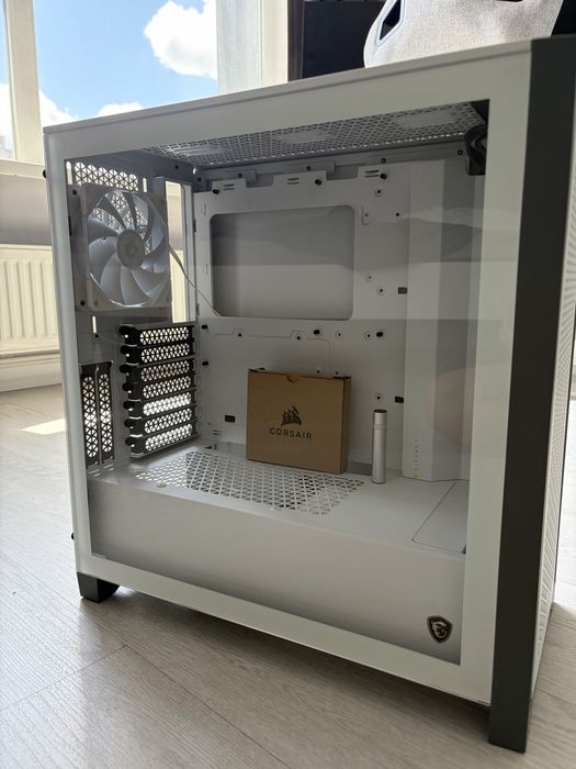 Корпус Corsair 4000D Airflow White + 3x DeepCool ARGB