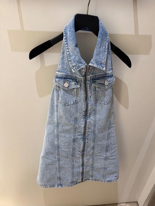 Деним рокля с гол гръб Tommy Hilfiger