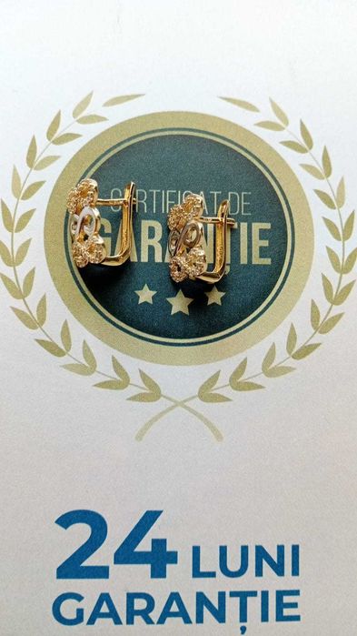 (AG 35) Cercei aur 14K B.31768 / 1594 lei Garantie 2ani!