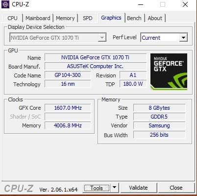 Видеокарта ASUS Turbo GTX 1070Ti