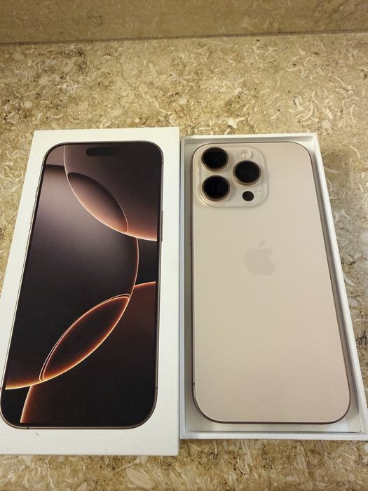 iPhone 16 pro Desert Titanium 128gb nou  la cutie ne activat