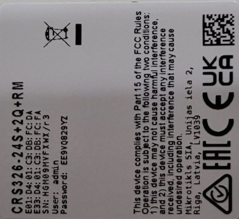 mikrotik crs326 24s 2q rm