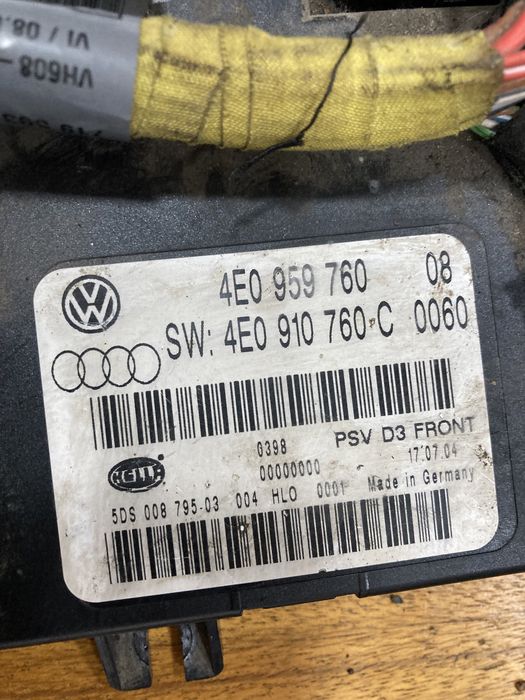 Audi a8 d3 комфорт модули