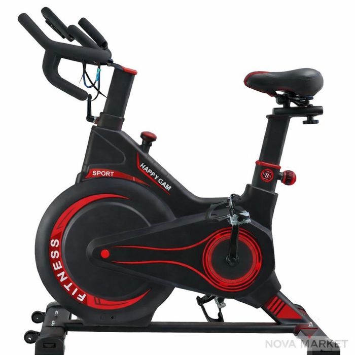 Велотренажёр для дома с регулировкой нагрузки и дисплеем