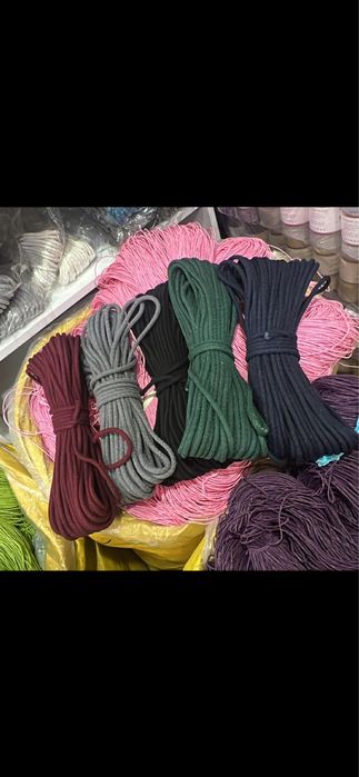 памучен шнур различни цветове