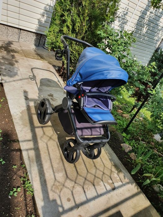 Бебешка количка Qumes Flow Blue 2 в 1