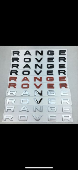 Set litere scris Land Rover Range Rover Sport emblema capota portbagai