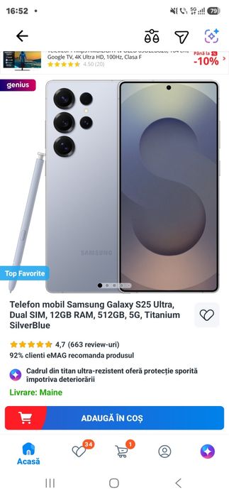 Samsung S 25 Ultra,512 GB,GARANTIE !