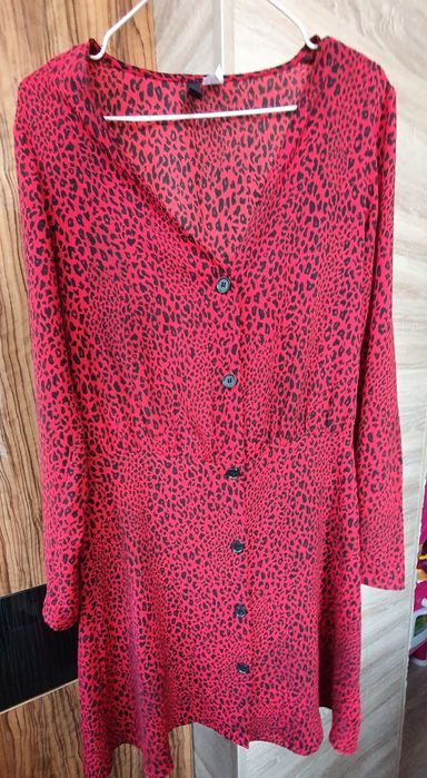 Платье H&M.  Леопардовое